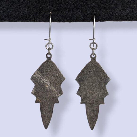 Vintage Art Deco Revival Dangling Earrings - Picture 4 of 5